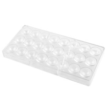 24Cavity Chocolate Mold BPA Free Non Stick Polycarbonate Candy Mold Mousse Mold Set Eco Friendly Dishwasher Safe Dessert Tool Great For Home Kitchen