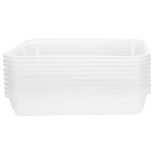 40St Stevige Plastic Onderzetters, Transparant Voor 1