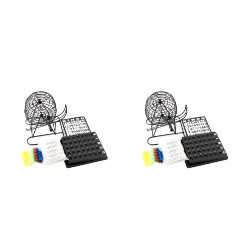 2Pcs Portable 75 Ball Machine Black Manual Game Set 2
