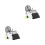 2Pcs Portable 75 Ball Machine Black Manual Game Set 4