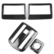 For VELOZ AVANZA 2022 2023 Carbon Fiber Car Roof Air Outlet Frame Reading Light Lamp Cover Trim Sticker