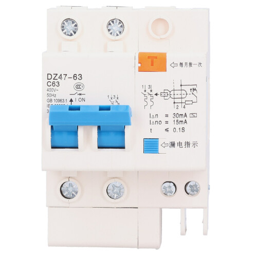 Υψηλής απόδοσης διακόπτης RCCB 230V63A μηχανισμός γρήγορης απενεργοποίησης Συμπαγής 1