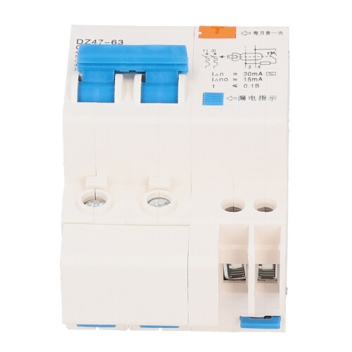 Υψηλής απόδοσης διακόπτης RCCB 230V63A μηχανισμός γρήγορης απενεργοποίησης Συμπαγής 2