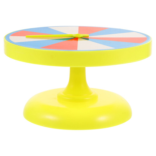 2Pcs Lightweight Yellow Math Turntables for DIY Party Prize Wheels 2
