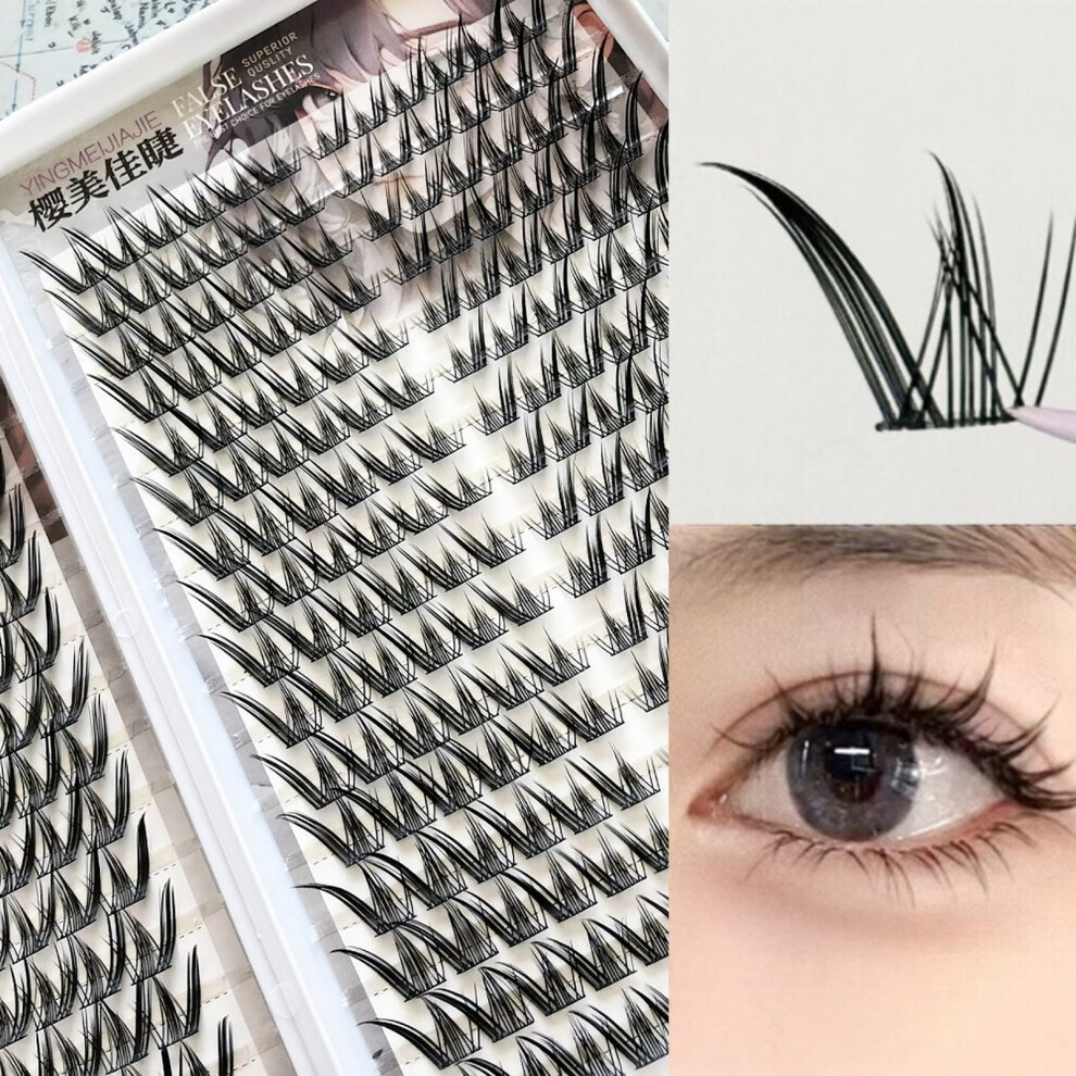 Dachuang Beauty (32 Rows) Natural Curling C Curl False Eyelashes For Daily & Party