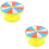 2Pcs Lightweight Yellow Math Turntables for DIY Party Prize Wheels 7