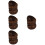 16Pcs Coconut Shell Bowls Coffee Tone Decorative Salad Bowls 8