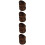 16Pcs Coconut Shell Bowls Coffee Tone Decorative Salad Bowls 9