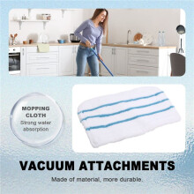 2PCS Mop Pads for Black/Decker Steam Mop FSM1600 1610 1620 1630 Washable Replacement Cleaning Mopping Cloth