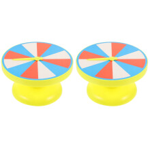 2Pcs Lightweight Yellow Math Turntables for DIY Party Prize Wheels