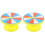 2Pcs Lightweight Yellow Math Turntables for DIY Party Prize Wheels 1