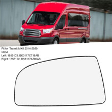 Car Front Left Lower Door Wing Rear View Mirror Lens Glass for TRANSIT MK8 V363 2014 -2020 BK3117C718AB