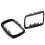51168254903 Car Black Rearview Mirror Cover Shell Side Mirror Frame Replacement For- E53 X5 2000-2006 Left 4