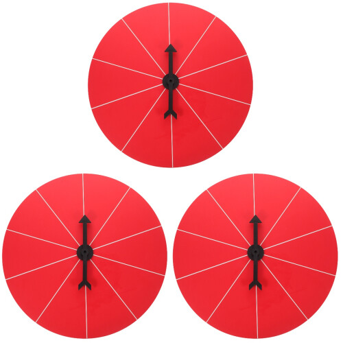 3Pièces Roue Rotative Rouge Pour Jeux Animations De Soirée