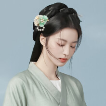 (Green) Pearl Hair Clips for Wedding Cheongsam