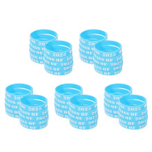125St Blauwe Siliconen Armbanden Voor Diploma Feest En Schooldecoratie