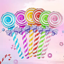 (12pcs) 47cm Giant Lollipop Balloon Set for Kids Party Decor