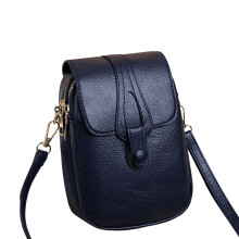 (Blue) Anti-Theft Mini Shoulder Bag w/Strap