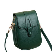 (Green) Anti-Theft Mini Shoulder Bag w/Strap