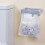 (Gray) Wall Mount Foldable Trash Bag Holder - Space Saving 2