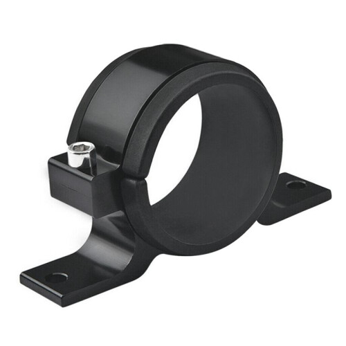Black 60mm Fuel Pump Single Mount Bracket Fuel Filter External Bracket Clamp Cradle for 044