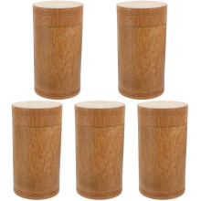 5Pièces Boîtes Bambou Pour Stockage Café Usage