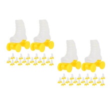 20Paren Schattige Plastic Mini Skeelers Poppenhuis Speelgoed Wit
