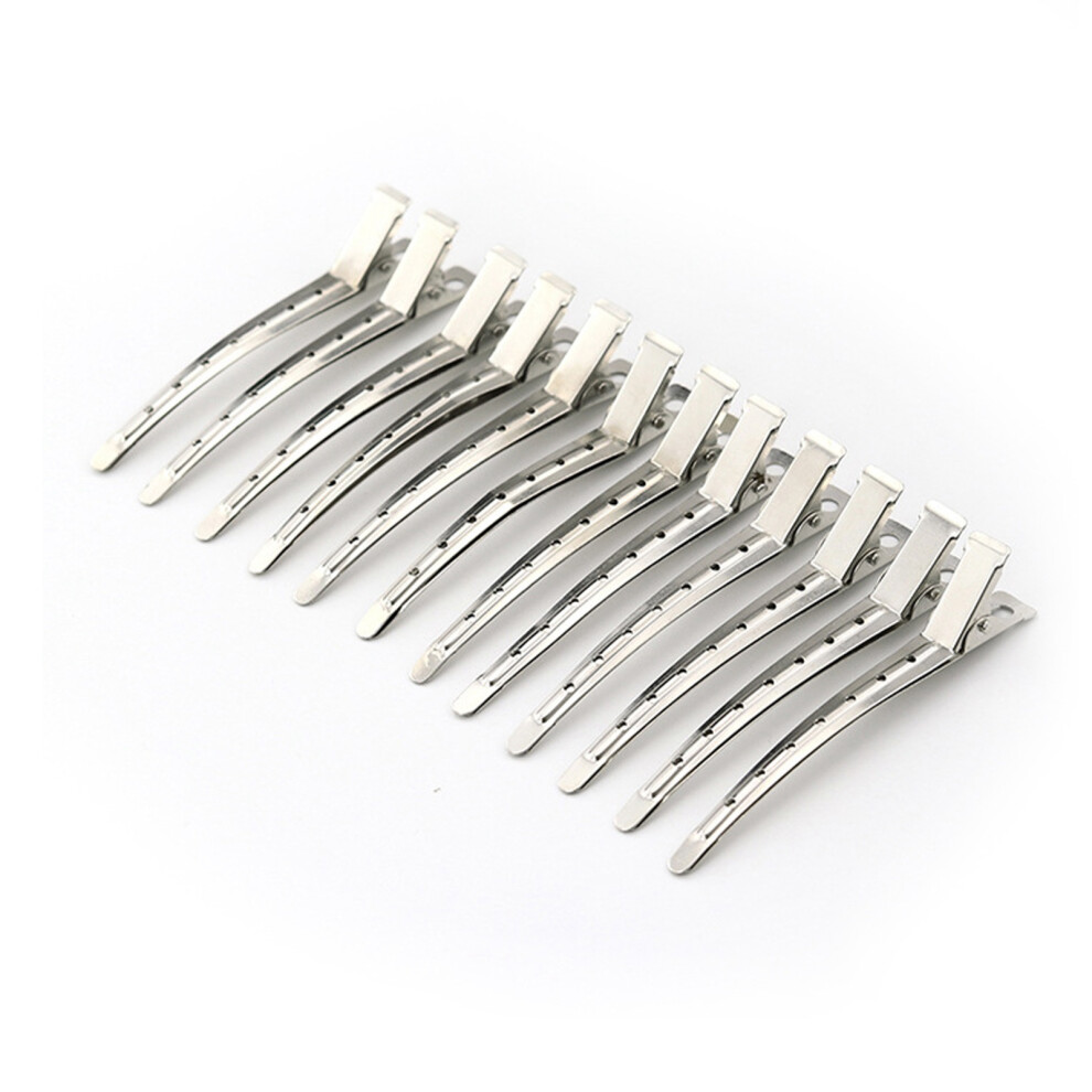 Rust Resistant Alligator Hair Clips for Salon Hairdressing, Metal Duck Billed Hair Clips Stiff And Durable Smooth Surface Sectioning Hair Hold Tight