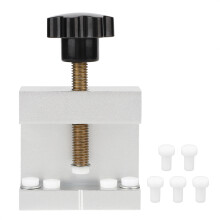 Threaded Rod Controls Bench Vise For Craft And Hobbies, Mini Flat Vise With Clamping Range For Jewelry Making, Drill Press Compatible Aluminum Mini