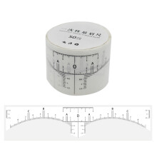 Fashionable Eyebrow Stencil Clear Plastic Body Eyebrow Shaping Disposable Eyebrow Ruler Adhesive Eyebrow Measurement Stencil Perfect Symmetrical
