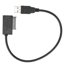 Convert Slim DVD Drive To Portable USB Drive With USB3.0To Slim SATA Cable Adapter Support SATA DVD Drive From Laptops Easy Setup Hot Plug Play
