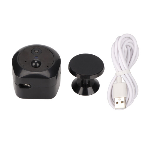 Auto Night Vision Security Camera Wireless Indoor Real Time Display Compact Design With Smart Motion Detection And135Degree Wide Angle Clear Image