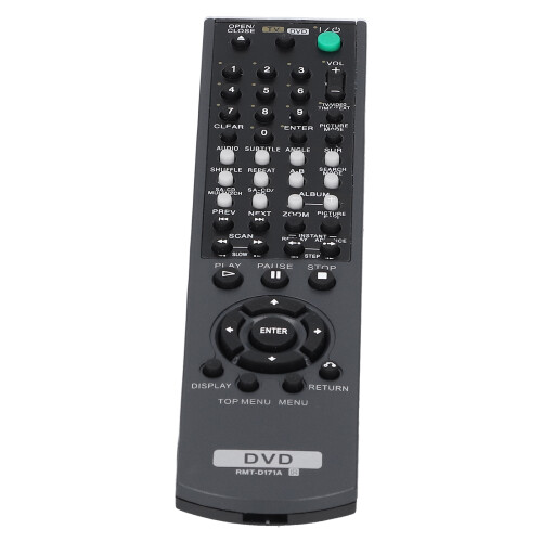 Sony DVD Player Remote Control Replacement Remote Control Battery Required ABS Material Long Range Up To8Metres No Setup Needed Sensitive Buttons 1
