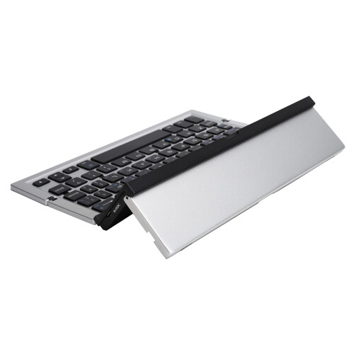 Ultra Slim Pocket Folding Keyboard Foldable Bluetooth Keyboard with Touchpad Rechargeable Portable Wireless Keyboard for Android Windows IOS Stable 2