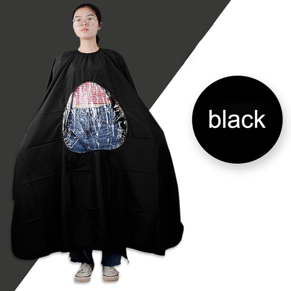 Hair Washing Cape Waterproof Shampoo Resistant Hairdresser Gown Breathable Lightweight Material With Snap Closure For Adults