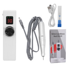 Adjustable Speed Nail Drill Machine Rechargeable Electric Nail File30000RPM LCD Screen Portable Nail Art Tool Multi Functional Nail Drill With Low