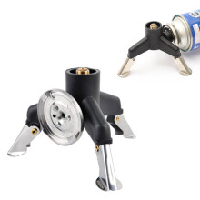 Tripod Gas Stove Adapter, Copper & Nylon, Long Conversion Head for Camping Hiking