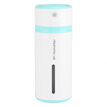 Automatisk slukfunktion Cool Mist Air Diffuser Luftfugter med 7-farvede LED-lys Bladløs Ventilator Bærbar Mini Luftfugter Til Soveværelse, Kontor