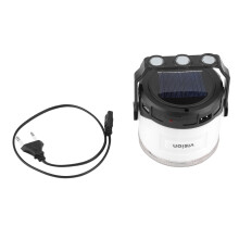 Tragbare, wiederaufladbare Campinglaterne mit Magnet am Boden, wetterfest, USB-Ladefunktion, Notlicht für den Außenbereich