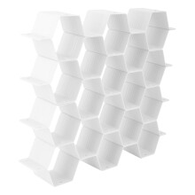 Dorm Room & Office Organizer Honeycomb Style Drawer Organizer DIY Sub-grid Drawer Dividers for Adjustable Drawer Dividers ABS Plastic Drawer