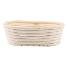Eco Friendly Rattan Bread Proofing Basket for Sourdough Artisan Loaves, Crispy Crust Enhancing Tool with Liner, Food Safe EU Certified Natural Dough