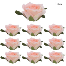Materiales de seda de alta calidad Accesorios florales para el cabello Capullos de rosa de seda artificial para pulsera de ramillete nupcial Broches