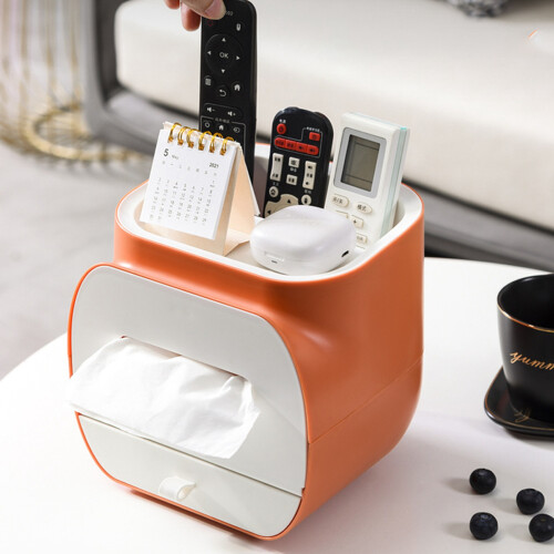 Multi-Functional Home Storage Box Crystal Chandelier Flush Mount Desktop Tissue Organizer Modern Roll Tissue Box With Fine Hand Feeling Surface For 1