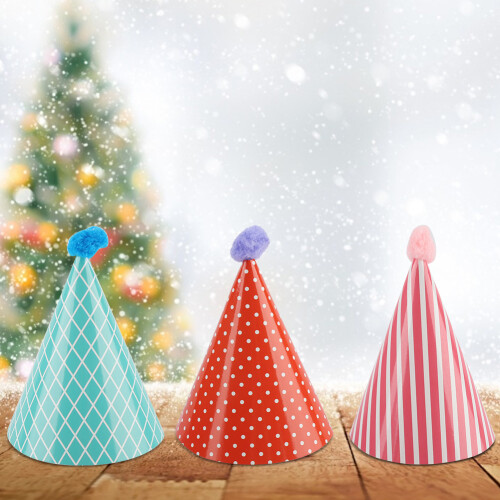 Customizable Drawstring Backpack Inspired Party Hats Personalized Look Fun DIY Activity Reusable Eco Friendly Materials Bright Colors Attractive 2