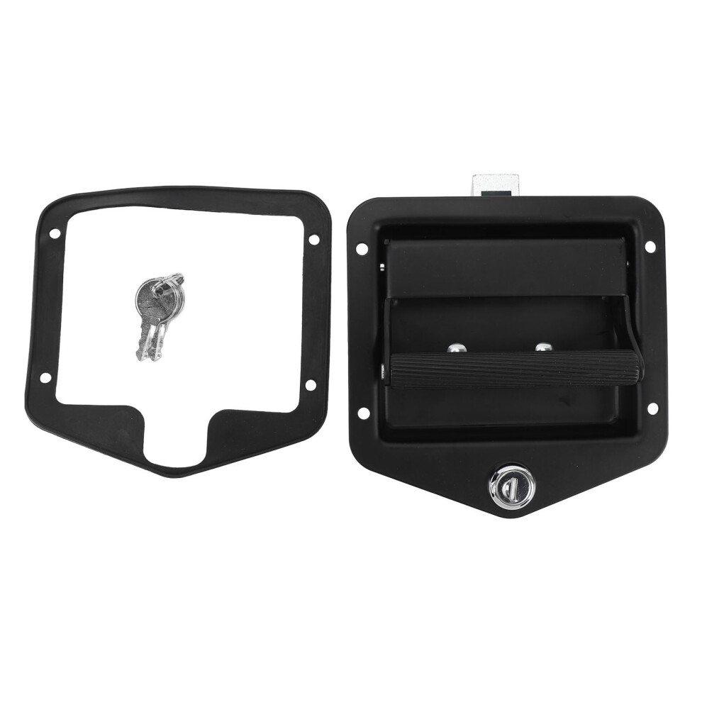 Carbon Steel Toolbox Latch 5.5X5.5in Flush Mount With Keys 8771387512500