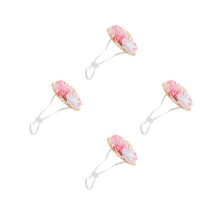 4Pcs Small Doll Hats Handmade Woven Straw Caps Fashionable Multi Color