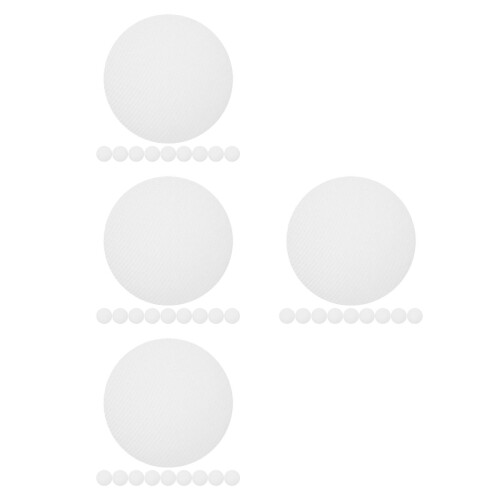 40Pcs White Silicone Steaming Pads Non-Stick Round Steamer Mesh Mats