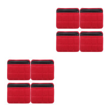 8Pcs Red Breathable Sponge Chin Pads Pad Replacement for Riding