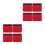 8Pcs Red Breathable Sponge Chin Pads Pad Replacement for Riding 1