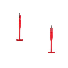 2Pcs Red Nylon Car Valve Stem Installer Tire Repair Tool Durable Kit